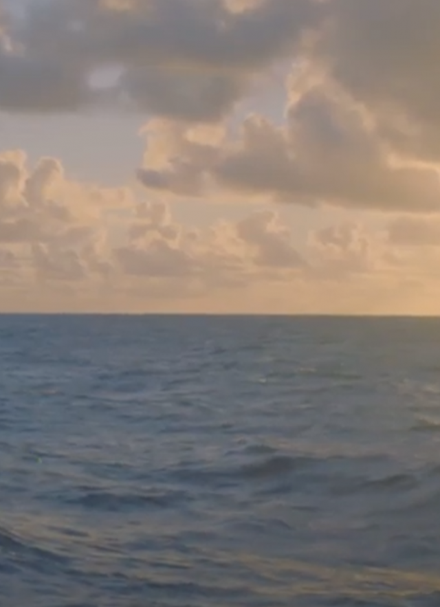 Marine Minerals Video sunset over ocean