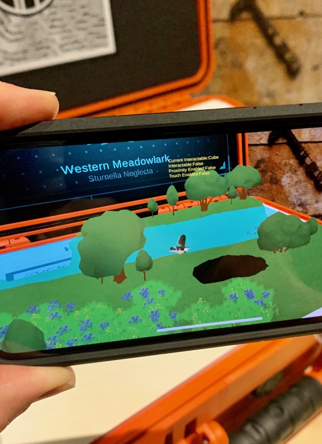 Augmented Reality at Tar Pits Screen 4 Meadowlark