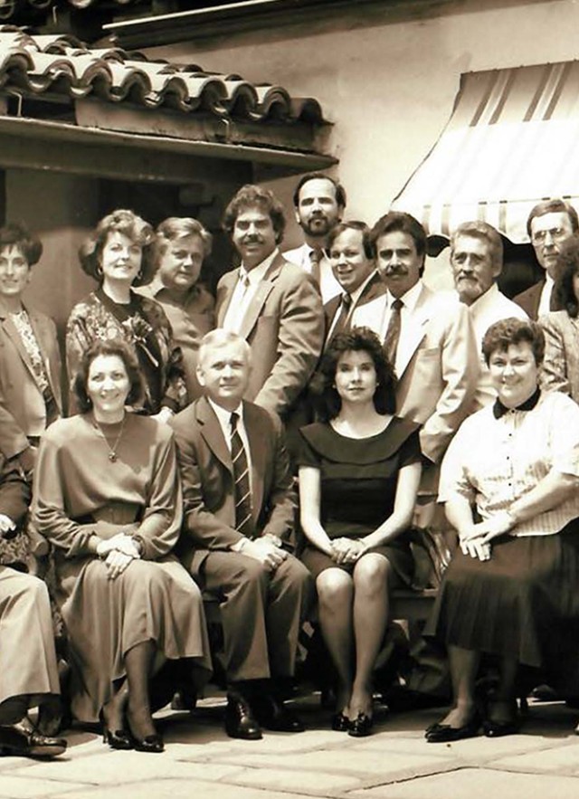 Group photo at Staff Picnic at the Hart Museum 