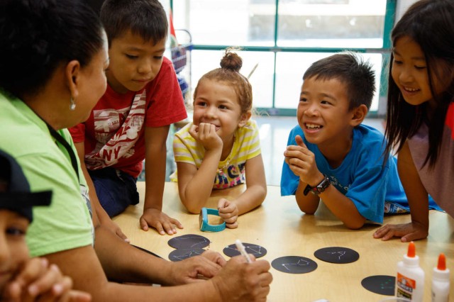 Esteam Adventures In Nature campers in classroom 