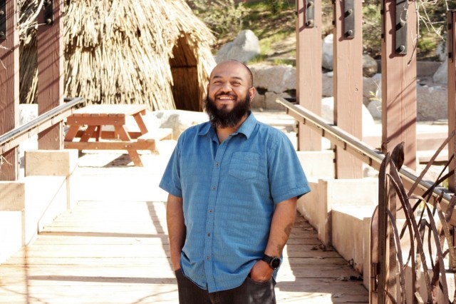 Marcos Trinidad stands at the Audubon Center at Debs Park