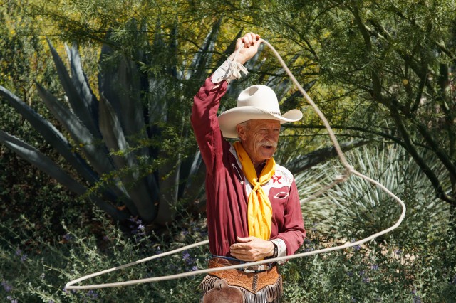 Cowboy with lasso at the Cowboy Festival