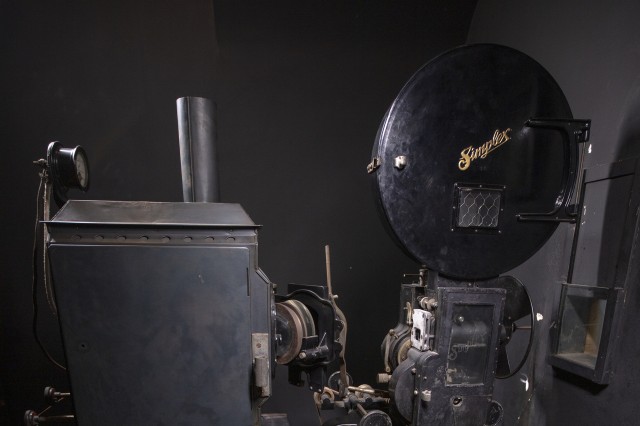 Silent film equipment at the Hart Museum