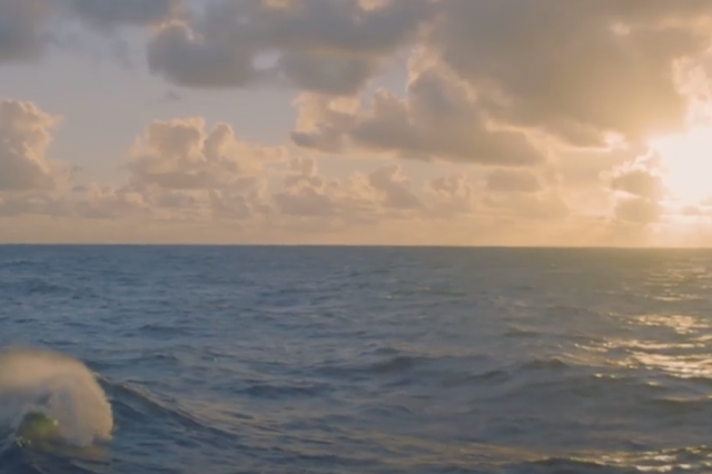 Marine Minerals Video sunset over ocean