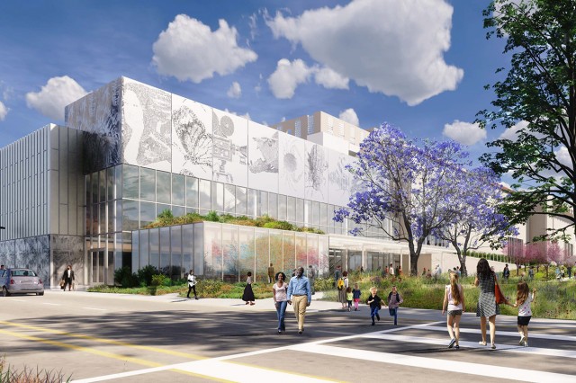 Rendering of NHM Commons exterior