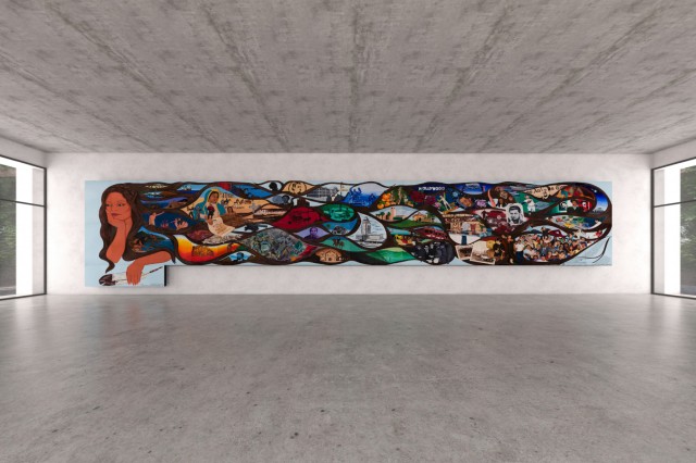 Carrasco Mural in 3D space