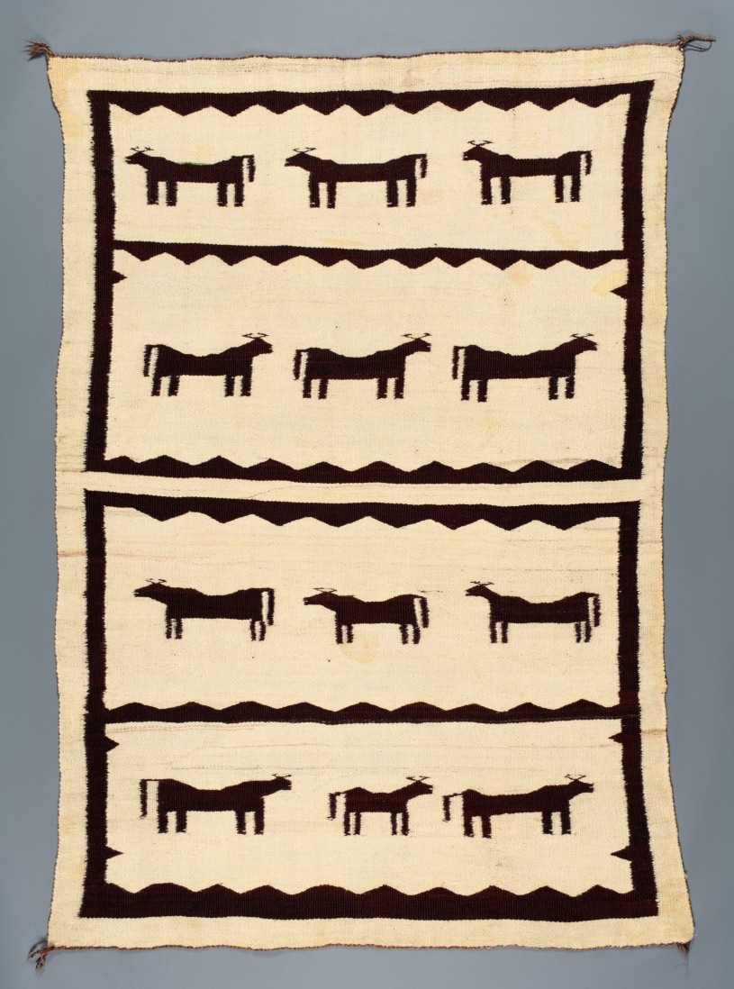 Navajo Blanket with Ox Pattern