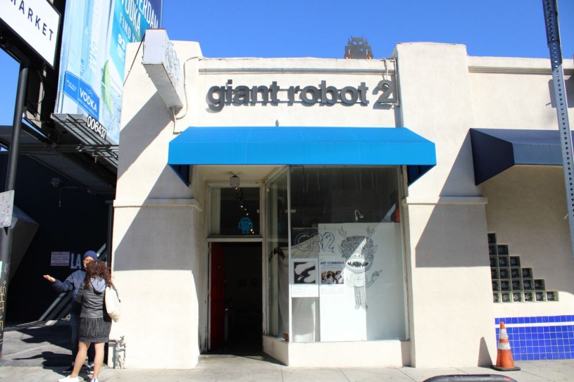 Store front of Giant Robot art gallery 